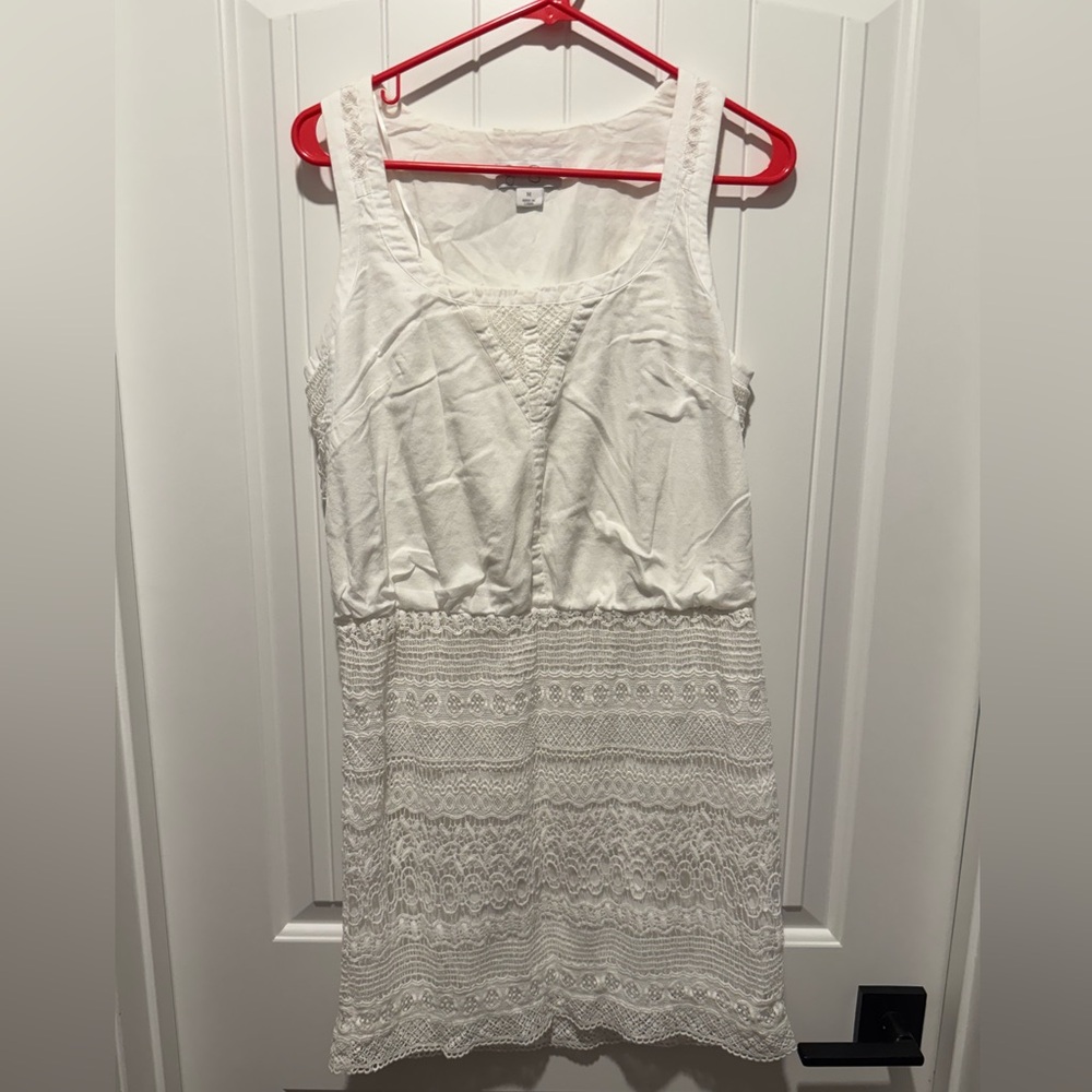 Jessica Simpson White Lace Mini Dress